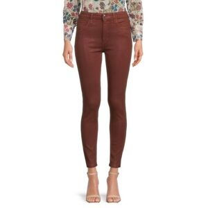 Joes Jeans High Rise Skinny size 29 Saddleback Coated Burnt Orange Pants Stretch